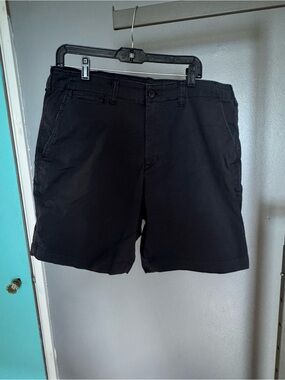 American Eagle Navy Blue Flat Front Shorts 38